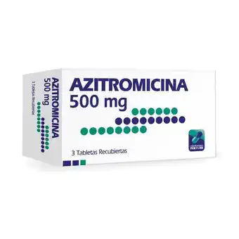 Cruz verde Azitromicina tabletas recubiertas 500mg caja x 3 oferta
