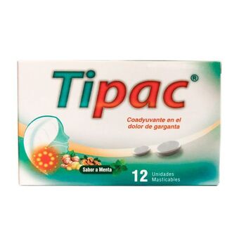 Cruz verde Tipac tabletas masticables sabor menta caja x 12 oferta