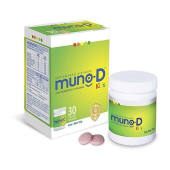 Cruz verde Suplemento dietario muno kids d probióticos vitaminas tabletas masticables frasco x 30 tabletas oferta
