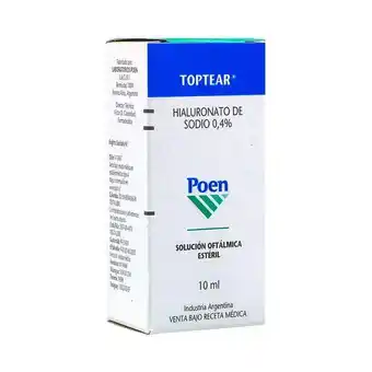 Cruz verde Toptear solución oftálmica estéril frasco x 10 ml oferta
