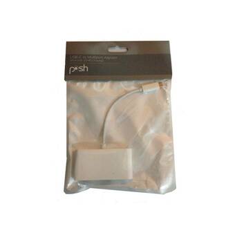 Falabella Adaptador usb-c multi puerto vga+usb 3.0 +pd carga oferta