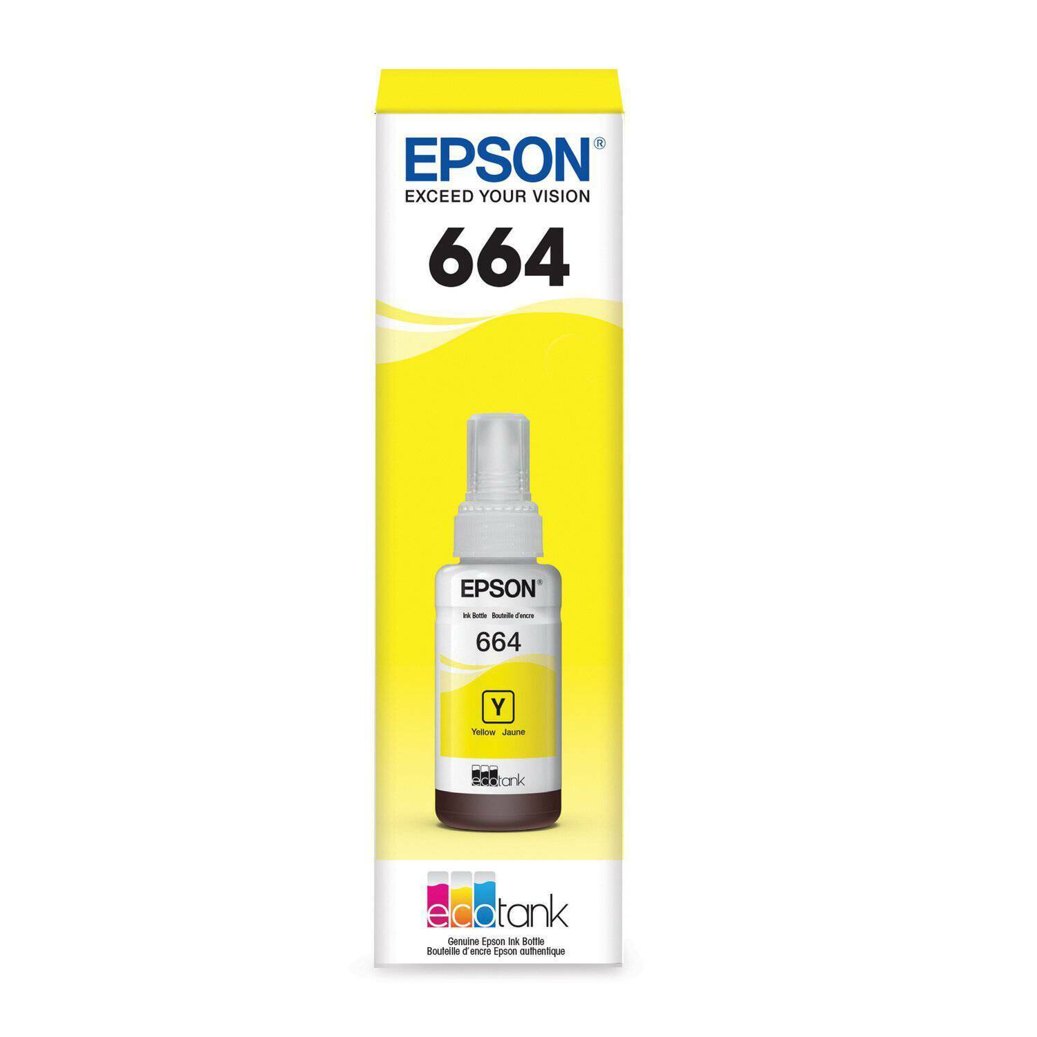 Oferta Botella de tinta Epson t664 amarilla en Falabella