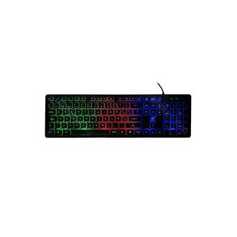 Falabella Teclado gamer k566 tricolor luz led alambrico cabl oferta