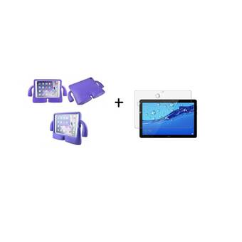 Falabella Funda + vidrio para niños huawei t5 10.1 morado oferta