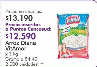 Metro Arroz diana vitamor x 3 kg oferta