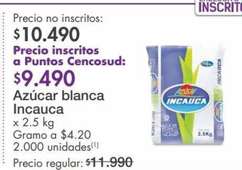 Metro Azúcar blanca incauca x 2.5 kg oferta