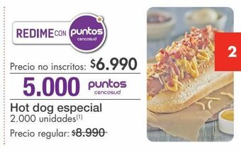 Metro Hot dog especial oferta