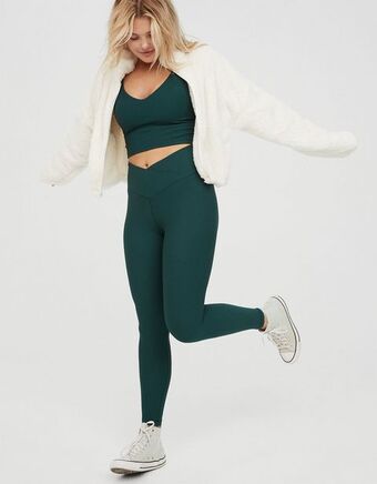 American Eagle Malla cruzada de tiro alto real me aerie oferta