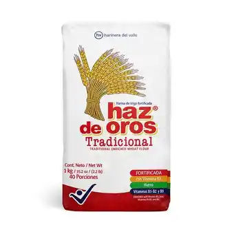 Merqueo Harina de trigo tradicional haz de oros oferta