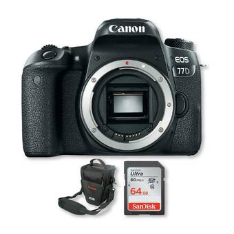 Falabella Canon 77d sólo cuerpo incluye memoria 64gb + bolso oferta