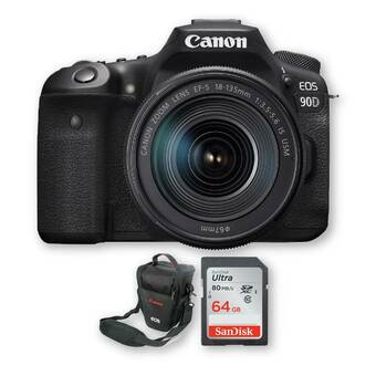 Falabella Canon 90d 4k lente 18-135mm + memoria 64gb + bolso oferta
