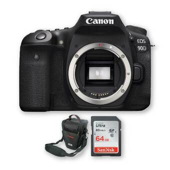 Falabella Canon 90d 4k sólo cuerpo + memoria 64gb + bolso oferta