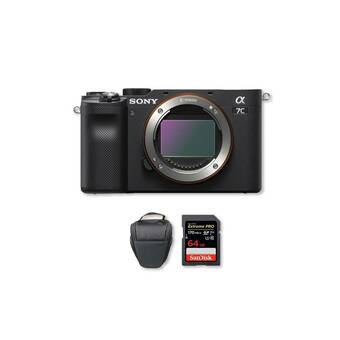Falabella Sony a7c sólo cuerpo + memoria 64gb + bolso oferta