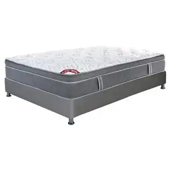 Alkosto Colchón spring doble infinite suave 140 x 190 cm + base cama oferta