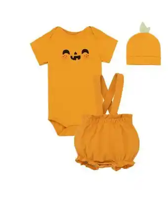 Conjunto disfraz calabaza para recién nacidos