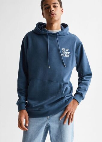 Mango Sudadera algodón estampada oferta