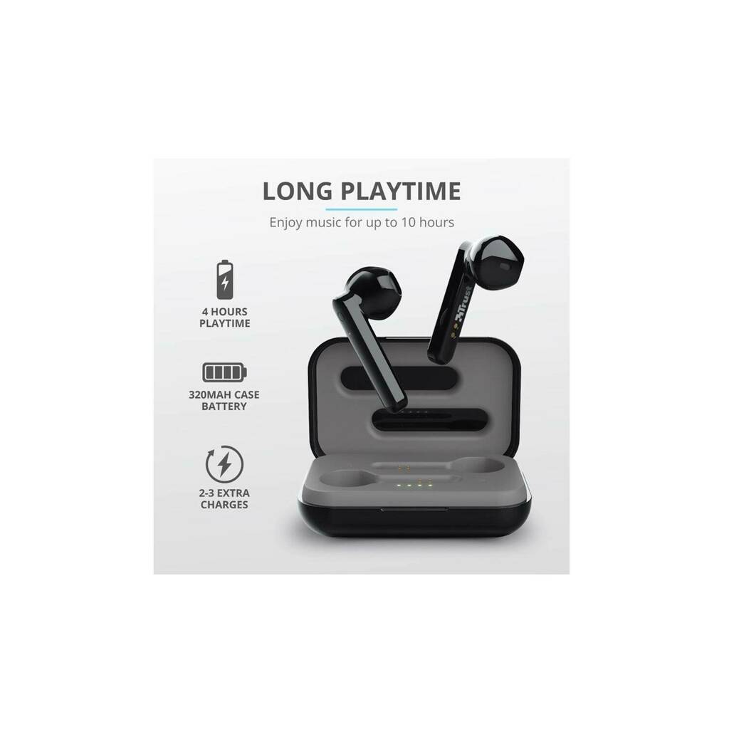 Falabella Audifonos bluetooth trust primo touch negros oferta