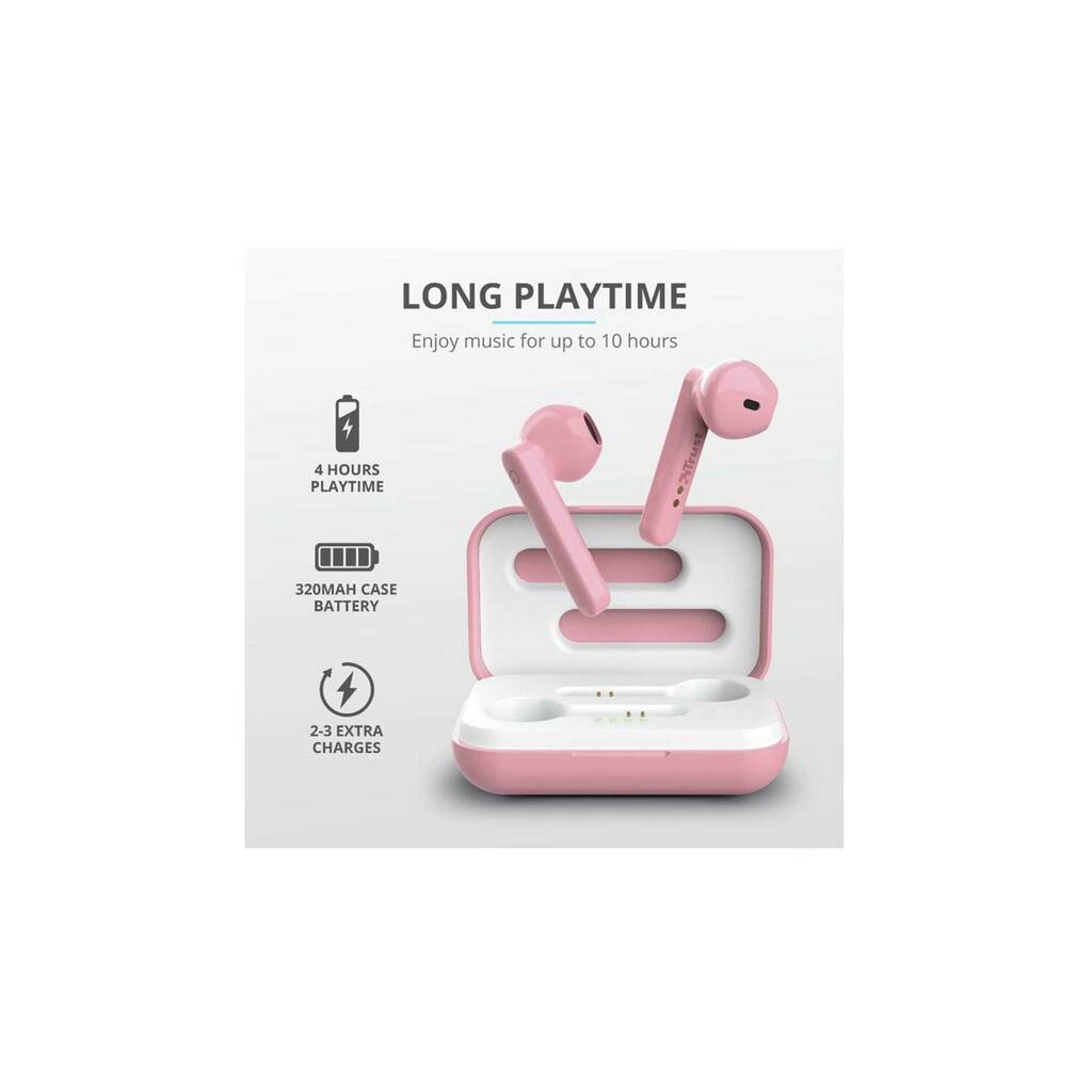 Falabella Audifonos bluetooth trust primo touch rosado oferta