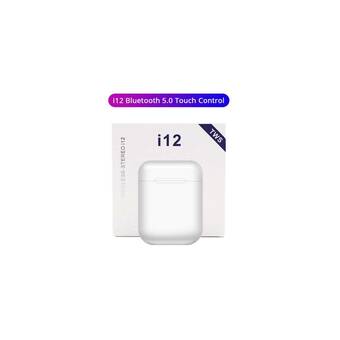 Falabella Audífonos i12 inalámbricos color blanco oferta
