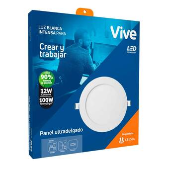 Falabella Panel incrustar Vive Led 12W luz fría oferta