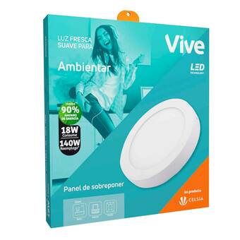 Falabella Panel sobreponer Vive Led 18W luz fresca oferta