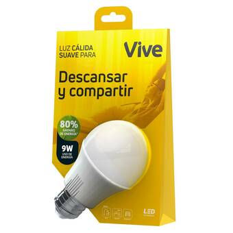 Falabella Bombillo Led Vive 9W Luz Cálida oferta