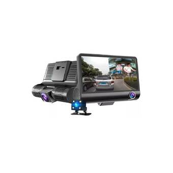 Falabella Camara carro dvr 3en1 frontal + interior + reversa oferta