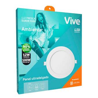 Falabella Panel incrustar Vive Led 12W luz fresca oferta