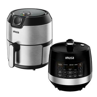 Falabella Olla Eléctrica Imusa Multifunción Multichef + Freidora de aire Imusa + Grill 2 en 1 4.2 lt oferta