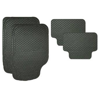 Falabella Tapete antideslizante negro trabajo pesado jg 4 pz oferta