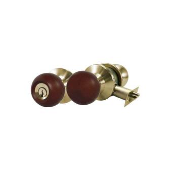 Falabella Cerradura dorada perilla madera ent/principal oferta