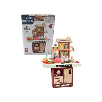 Alkosto Set cocina de juguete roja 34 piezas deluxe kitchen oferta