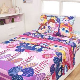Brissa Juego de sábanas rotativa microfibra estampada mundo distroller oferta