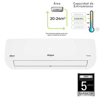 Falabella Aire Acondicionado Split Tecnología Inverter Whirlpool 12.000 BTU oferta