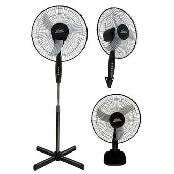 Falabella Ventilador pedestal negro 16" 3 en 1 oferta