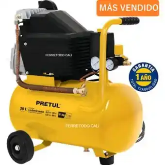 Linio Compresor de aire 20 lts 2 1/2 hp marca pretul uso profesional oferta