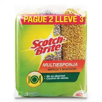 Makro Multiesponja scotch brite pague 2 lleve 3u oferta