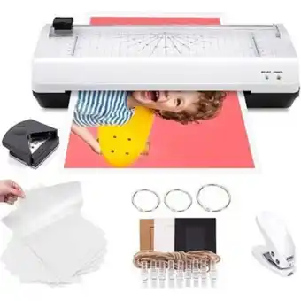Linio Laminadora plastificadora térmica 9+ laminas + cortadora + marcos oferta