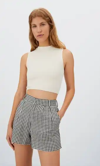 Stradivarius Short fluido vichy oferta