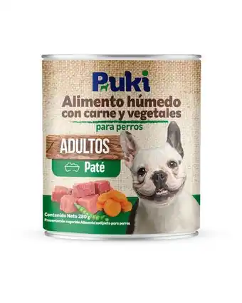 Carulla Alimento humedo vegetal perros pukí 280 gr oferta