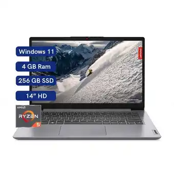 Computador lenovo laptop ideapad 1 14ada7 14" amd ryzen 5 3500u gris