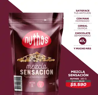 Tiendas D1 Mezcla Sensación Nuthos - 180g oferta