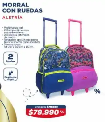 Tiendas D1 Morral con Ruedas Aletría oferta