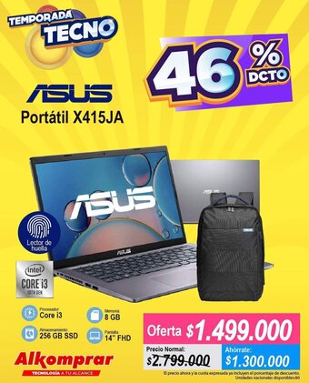 Alkomprar Asus Portátil X415JA oferta