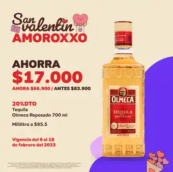 Oxxo Tequila Olmeca Reposado 700ml oferta