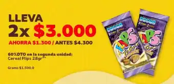 Oxxo Cereal Flips 2 x 28g oferta