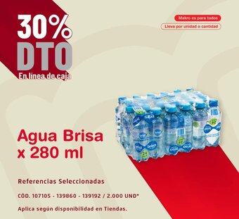 Makro Agua Brisa x 280ml oferta