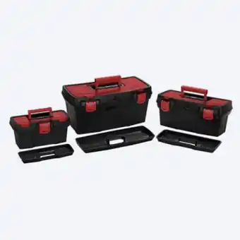 Rimax Combo caja herramientas 19" + 16" + 11" apilable negra oferta