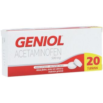 Cruz verde Geniol tabletas 500mg caja x 20 oferta