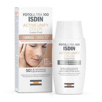 Cruz verde Fotoultra active unify fusion isdin frasco x 50ml spf100+ fluid color oferta